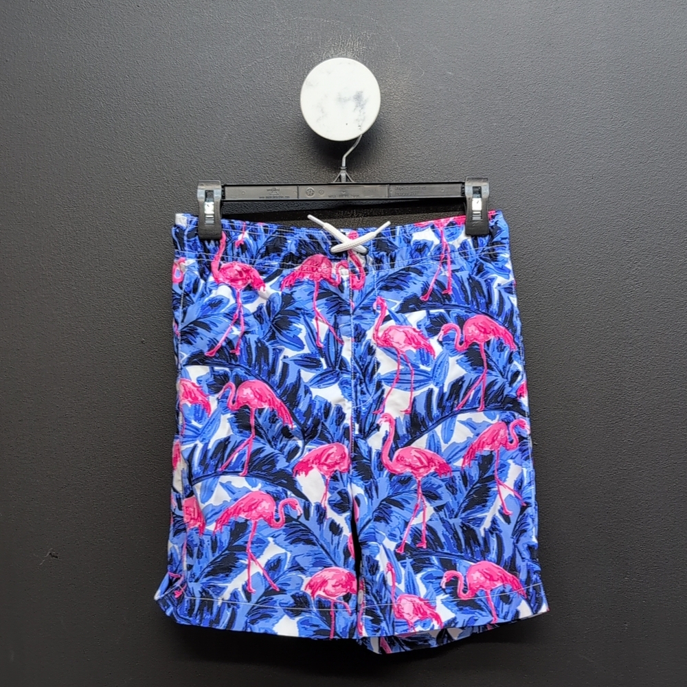 The Childrenn Place Swim Trunks Drawstring Waist Boy's Shorts Size 14 Tidal Blue
